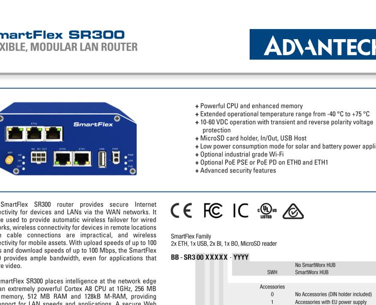 研華BB-SR30019120-SWH SmartFlex、開關(guān)、5E、USB、2I/O、SD、W、PD、W、SL、SWH