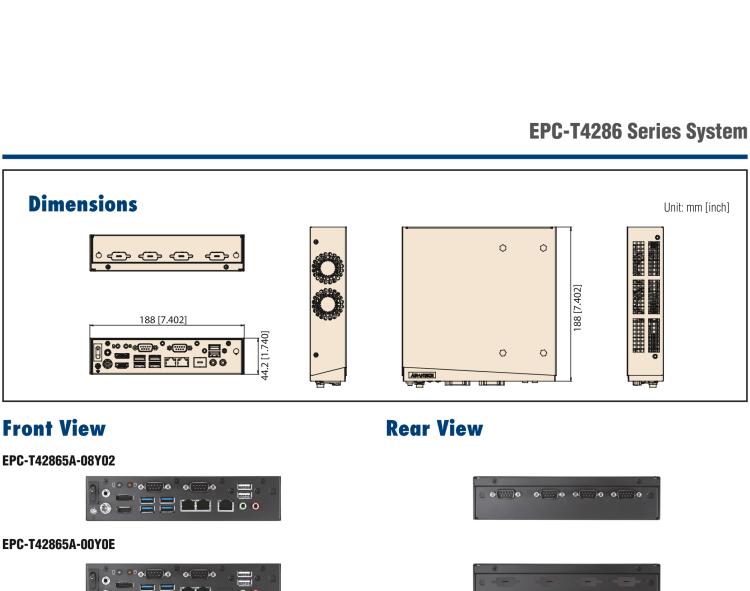 研華EPC-T4286 適配Intel? 第8/9代 Core? i 系列處理器，搭載H310芯片組。1U超薄高度，性能強(qiáng)勁。