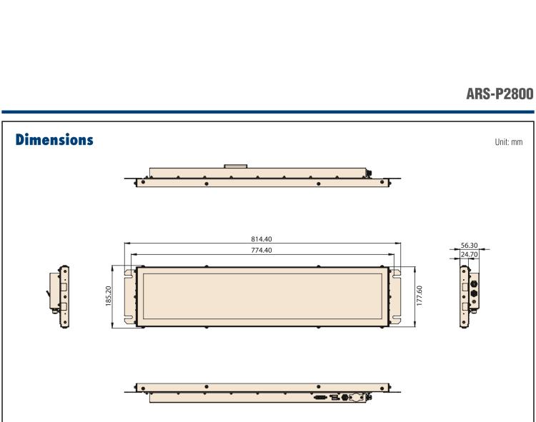 研華ARS-P2800 EN 50155 Intel? Celeron? J1900 28” 無風扇設(shè)計之列車車輛 Panel PC