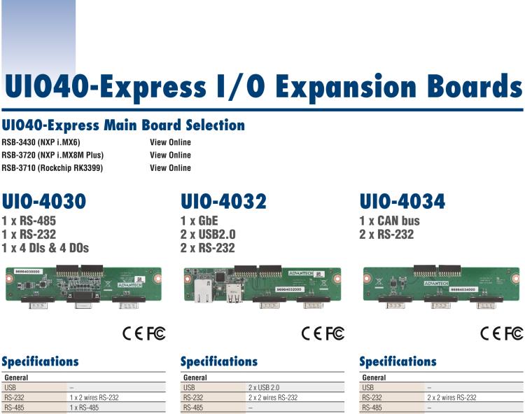 研華UIO-4036 UIO40-Express I/O 擴(kuò)展卡，支持 4 port GbE Ethernet Hub