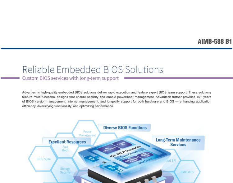 研華AIMB-588B1 適配Intel 第12/13代 Core i/奔騰系列處理器，搭載Q670E/R680E/H610E芯片組。性能可達(dá)服務(wù)器級(jí)別，獨(dú)立四顯，具備專業(yè)的圖像處理能力，是理想的行業(yè)解決方案。