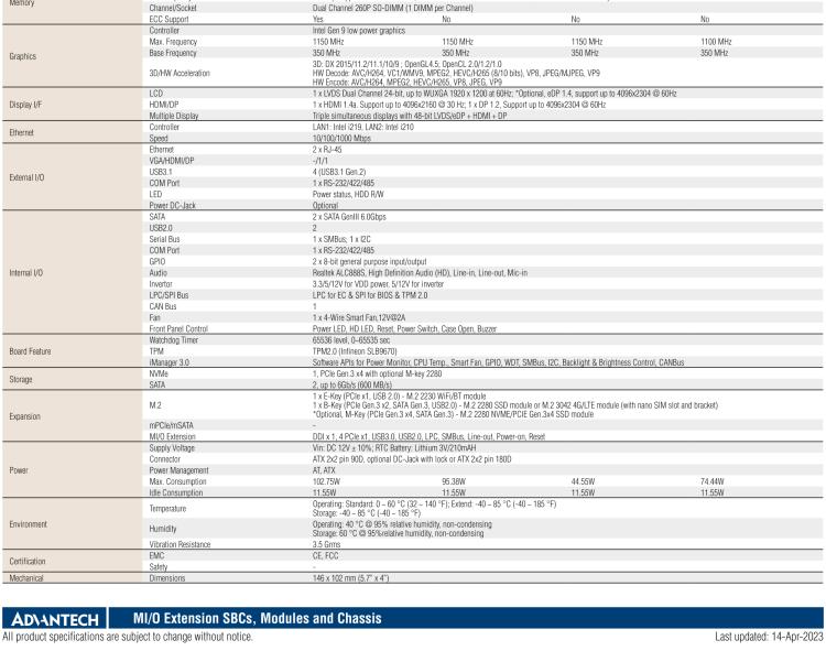 研華MIO-5393 第九代Intel 高性能筆記本CPU 3.5寸小尺寸嵌入式單板，性能提升25%，TDP 45W/25W，支持DDR4 64GB內(nèi)存，2LAN, 4USB 3.1，M.2 2280 Key支持NVMe，-40-85℃寬溫