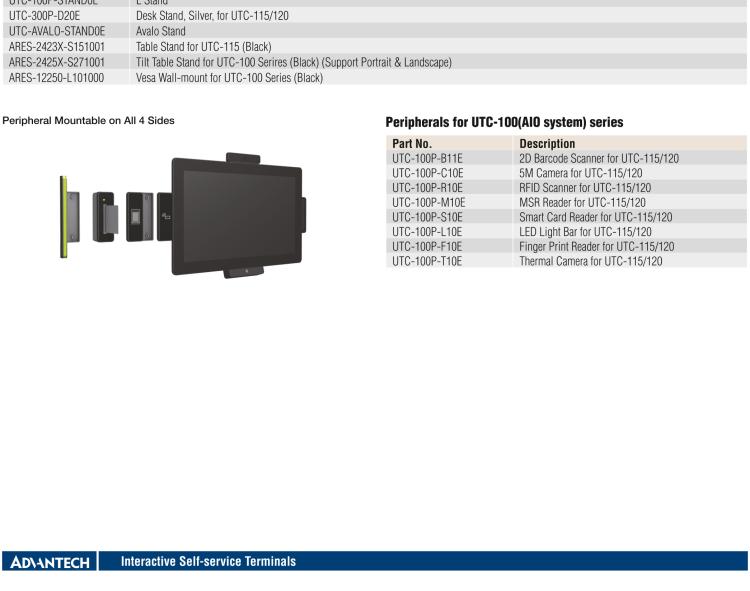 研華UTC-120G 21.5" 多功能觸控一體機(jī)，內(nèi)置 Pentium? N4200