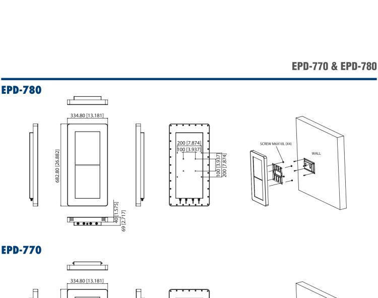 研華EPD-780 26" （13.3"x2 ）寸電子紙解決方案，USB接口，適合倉儲(chǔ)庫存，設(shè)備管理，辦公場(chǎng)所，智慧城市和零售等應(yīng)用。